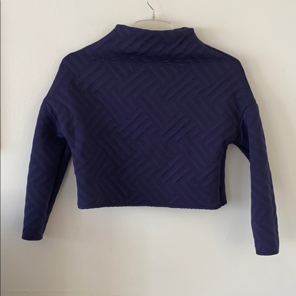 Zara cropped mock turtle neck sweater